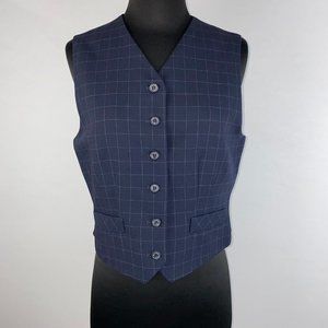 Vintage Vtg Burberrys Of London 6 Wool Patterned Vest Waistcoat Lined